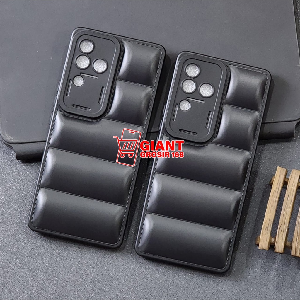 Case Pillow / Case Bantal Macaron Black Vivo V30 Vivo V30 Pro