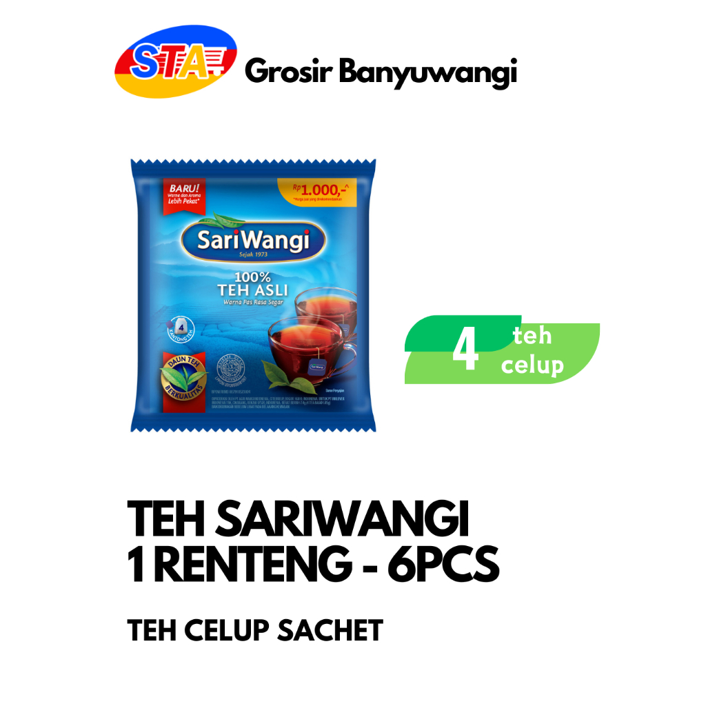 

[JATIM] TEH SARIWANGI 1 RENTENG | TEH CELUP SACHET