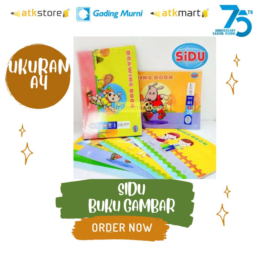 

Drawing Book A4 Sidu Sinar Dunia - Buku Gambar Sidu A4 Sinar Dunia - Cocok Untuk SD, SMP, SMA, SMK