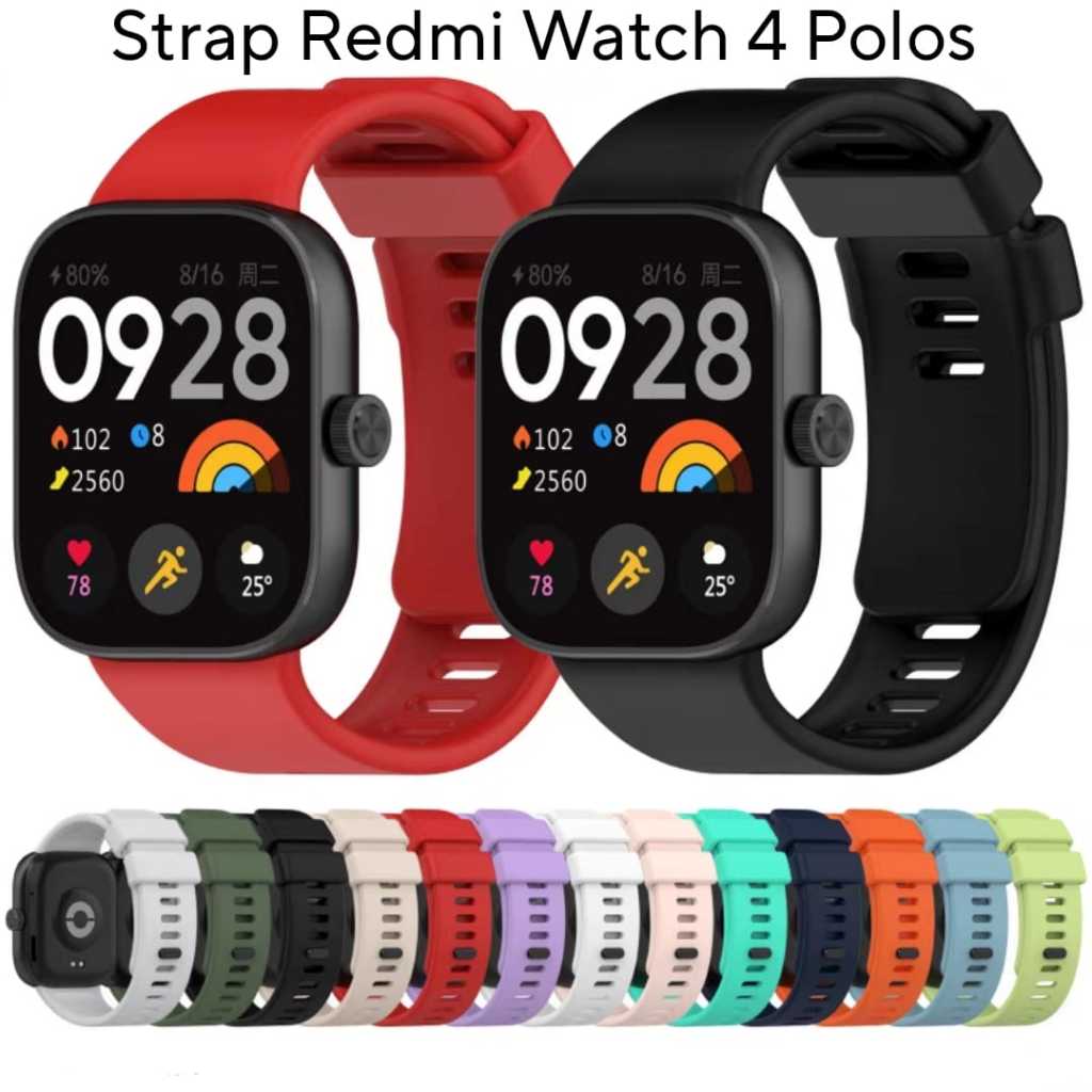 Strap Redmi Watch 4 Silicone Tali Pengganti Xiaomi Redmi Watch 4 Bahan Silicone