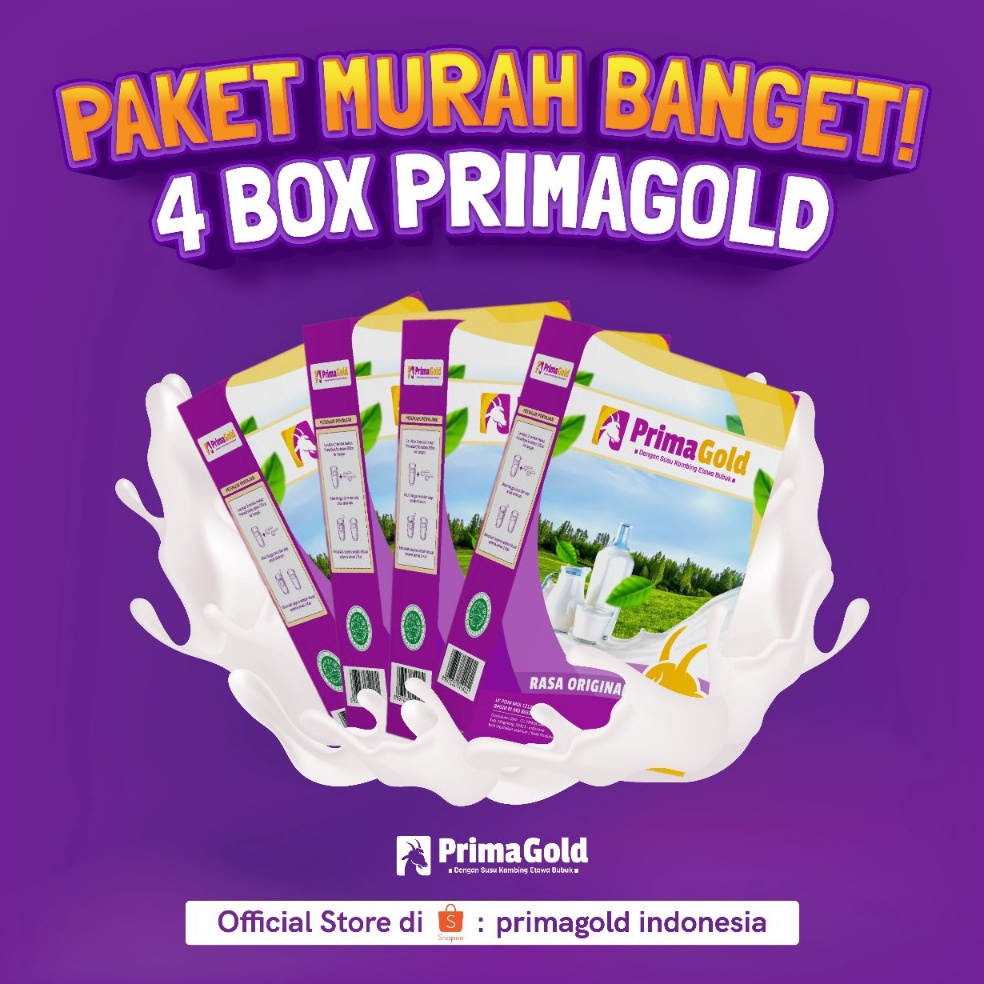 

Diskon Heboh SUSU ETAWA PRIMA GOLD ORIGINAL PAKET 4 BOX