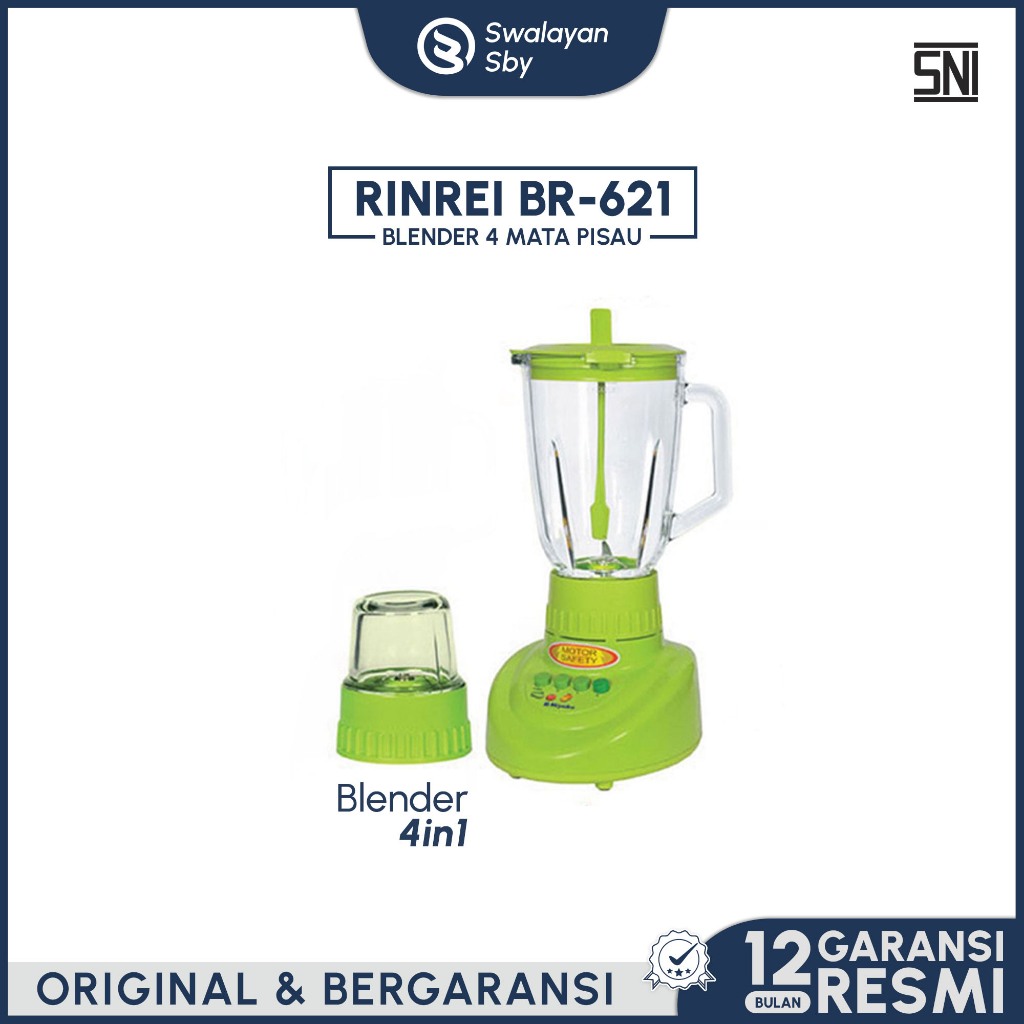 Blender Rinrei BR-622 (6 Pisau+Pengunci) - BLENDER RINREI