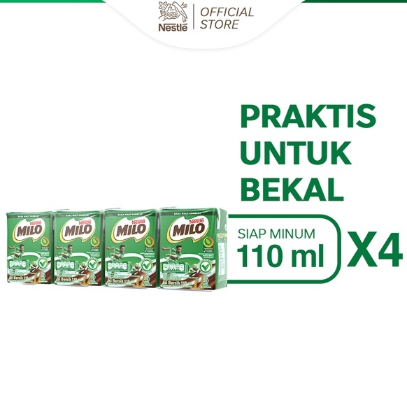 

Yang Terbaik Milo ActivGo Minuman Mengandung Susu dan Cokelat UHT Multipack 11ml x4