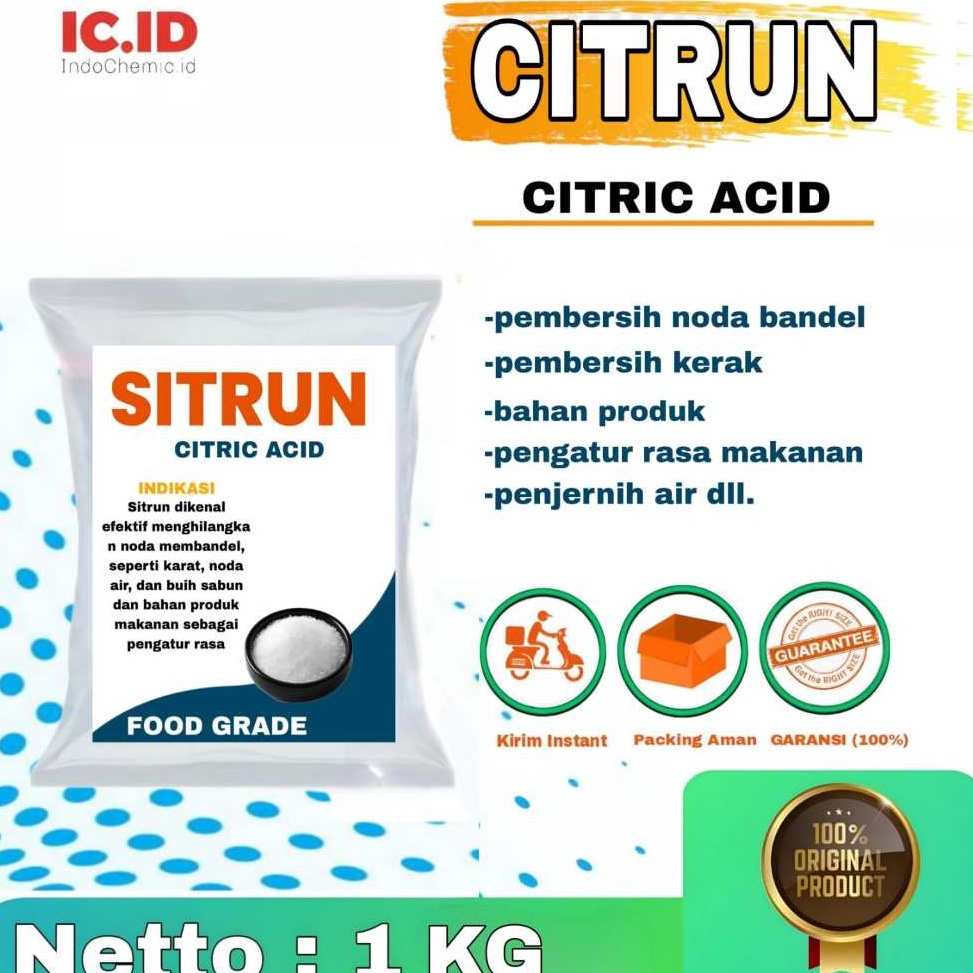 

Order CITRIC ACID SITRUN CITRUN SITRAT 1KG