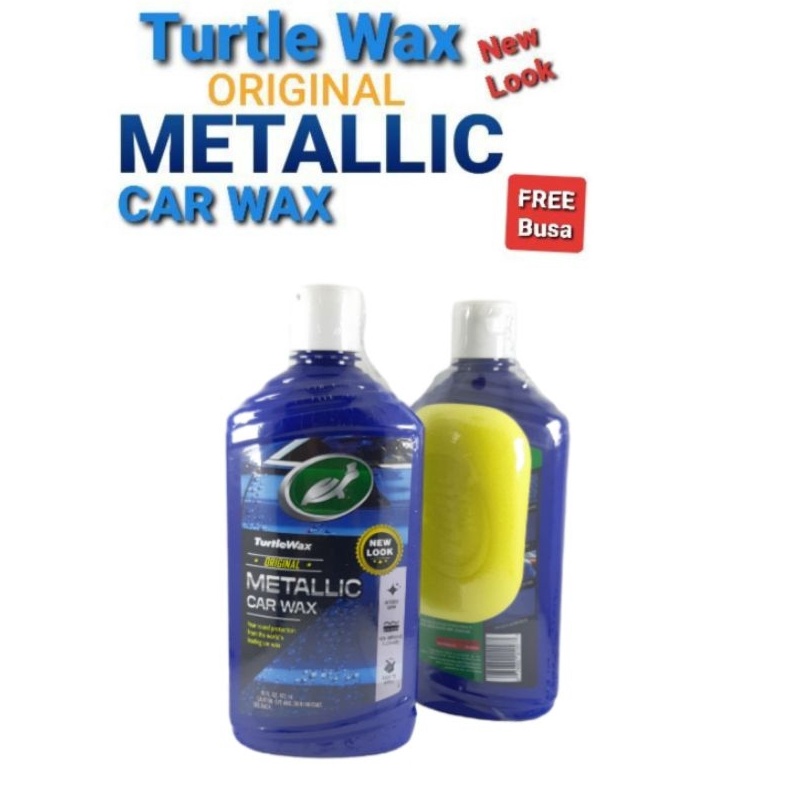 KODE V65Y Turtle Wax Metallic Car Wax Obat Poles Pengkilap Body Silicone Silikon Glaze Original