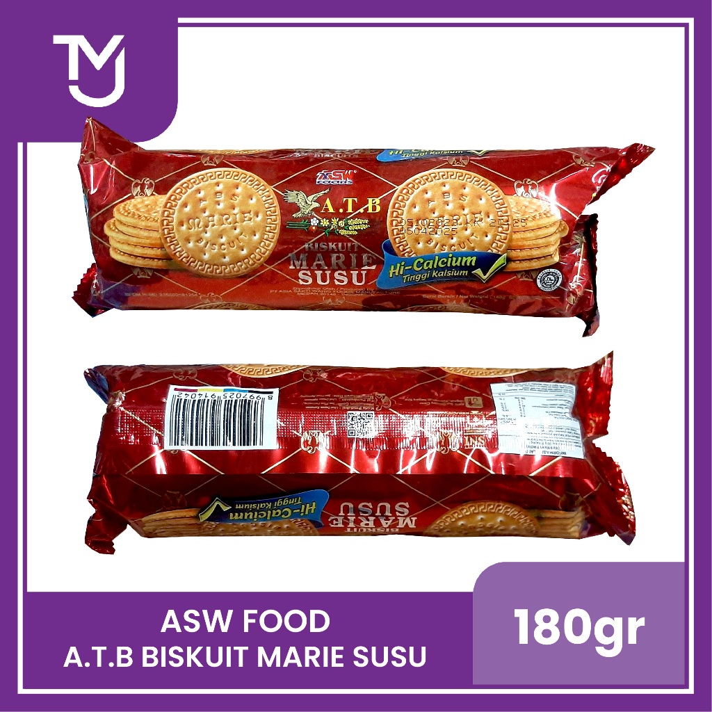 

ASW food ATB Biskuit Marie Susu 180gr