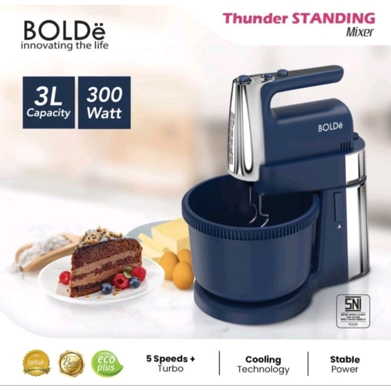 BOLDe Stand Mixer Thunder 3 Liter 300 Watt Low Watt