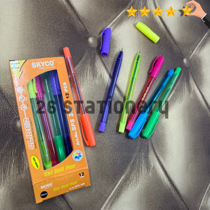

Pulpen skyco glider SPS 208 / Pen gel / hitam