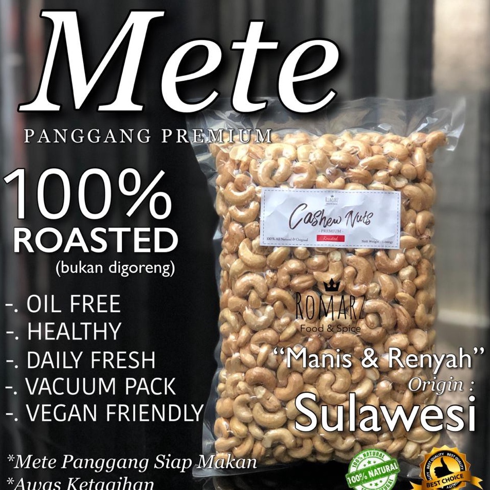 

Spesial Promo KACANG METE MEDE OVEN PANGGANG SUPER ROASTED ORIGINAL 5gr