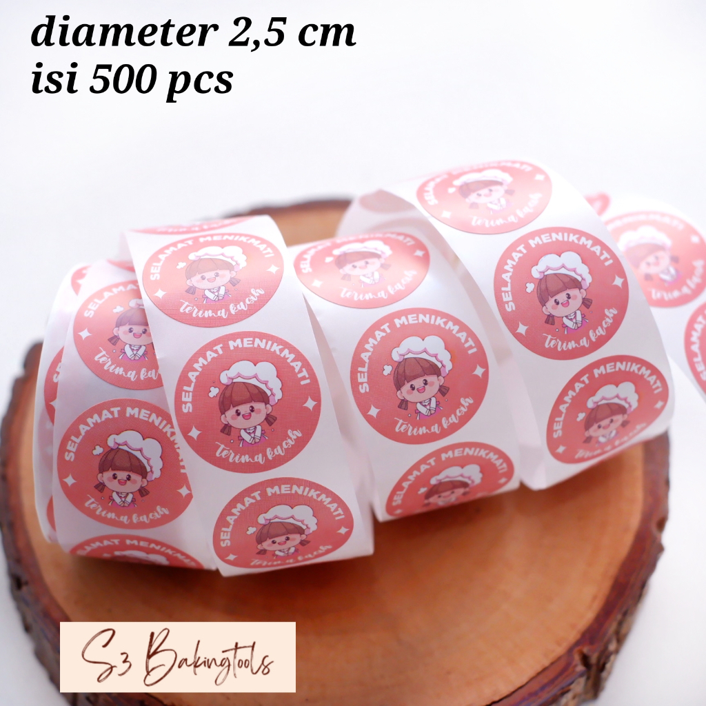 

Sticker terima kasih cute pink coral 2,5 cm isi 500 pcs