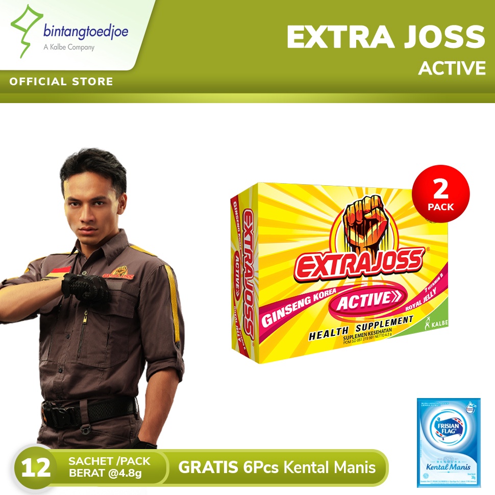 

Harga Bersaing Extra Joss Active B7 2 Pack 24 sachet