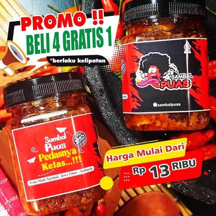 

Super deal Sambal BawangCumiPeteTeriIrengDll SAMBAL PUAS PEDASNYA KELAS