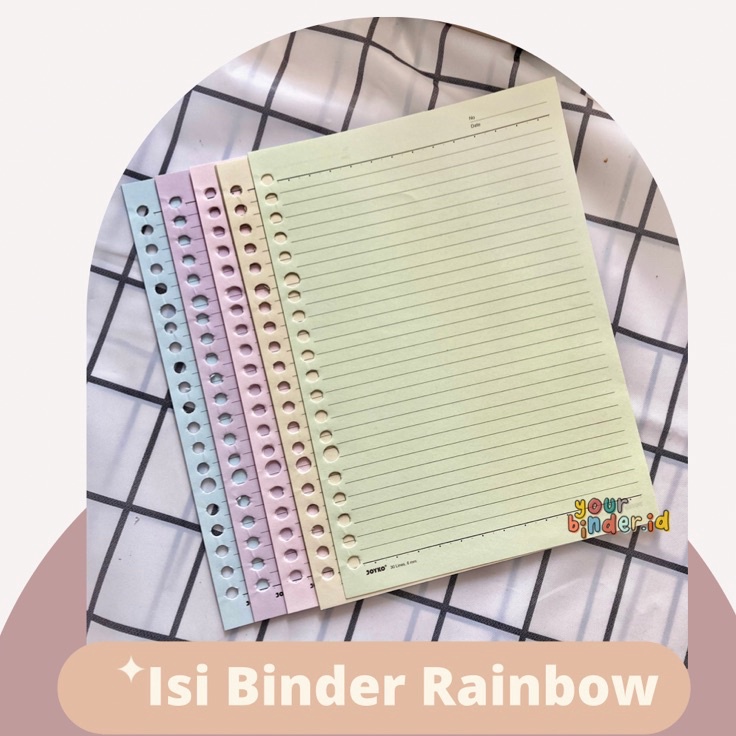 

Paket Istimewa Isi Binder Rainbow 2r26r A5B5 Ready Stock