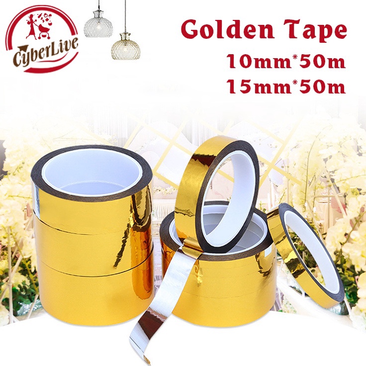 

Grosir Terbatas 5m Gold Washi Tape Untuk DIY Scrapbooking Sekolah Dan Kantor Dekorasi