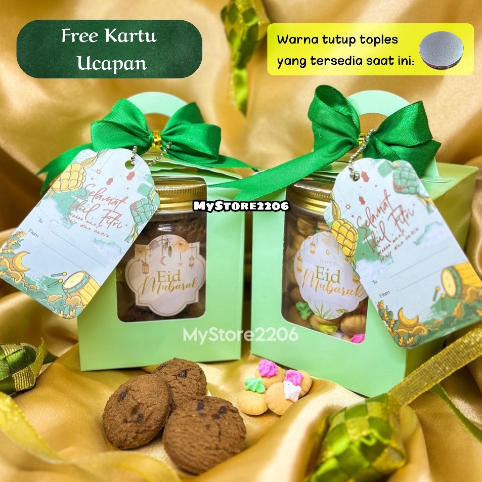 

Sedia Disini 1 JAR Hampers Parcel Lebaran Idul Fitri 224 Cookies Kue Kering Choco Chips Gem Rose dan Buah Kurma 1 Jar 6ml Hampers Lebaran Ramadhan Idul Fitri Eid Mubarak