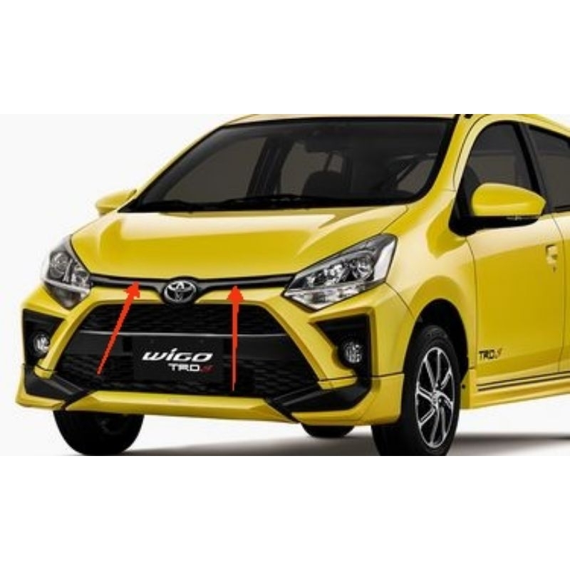 Lis List Grill Grille Kap Mesin Agya TRD 2020-2021 Original Toyota