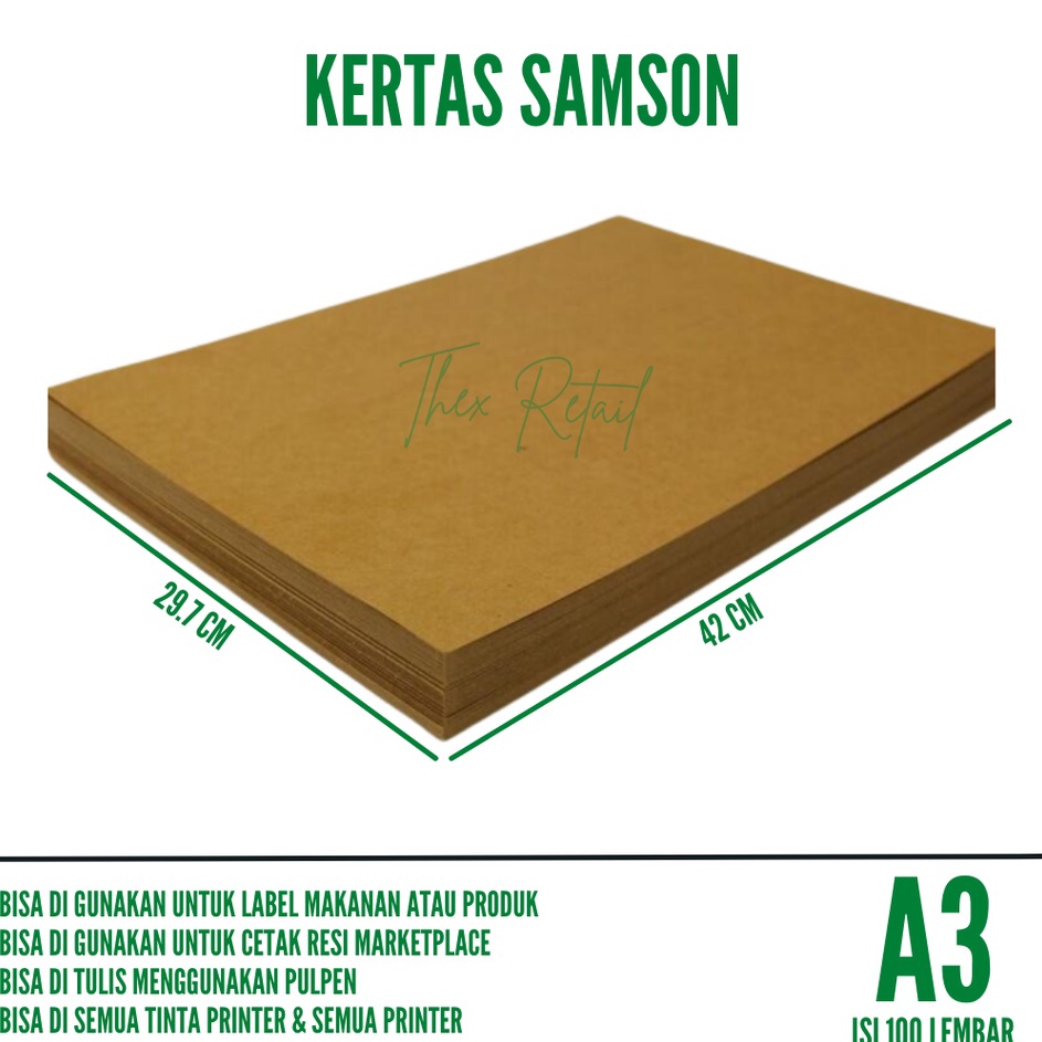 

Murah Surprise Kertas A3 Coklat Samson isi 1 lembar Kertas Alas Kaki Cuci Mobil