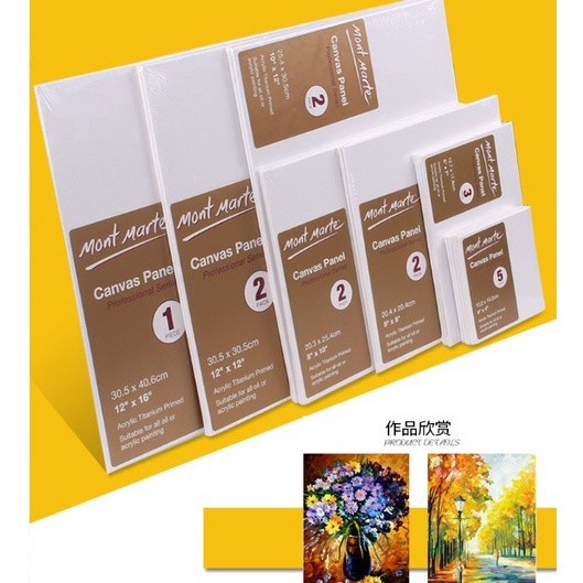 

Baru Hemat KKVMontMarteCMPL1318 Oil Painting Board Canvas Lukis Mini DIY