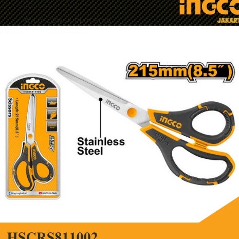 

Hadir Promo Gunting Stainless Steel Serbaguna 85 Scissors INGCO HSCRS8112