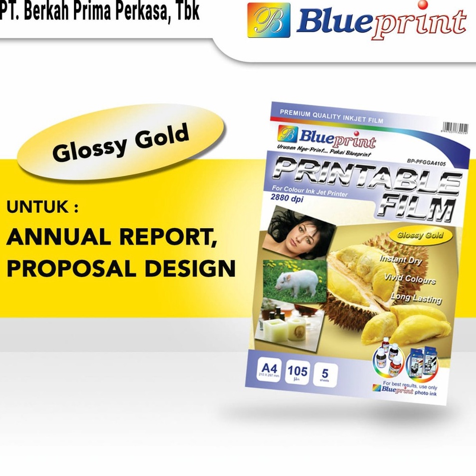 

Gratis Packing Kertas Film Glossy Gold Printable BLUEPRINT A4