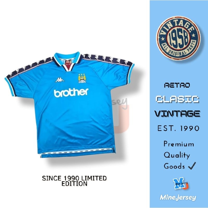 Jersey Retro City Home 1997 1998 Retro Jersey Clasic Vintage