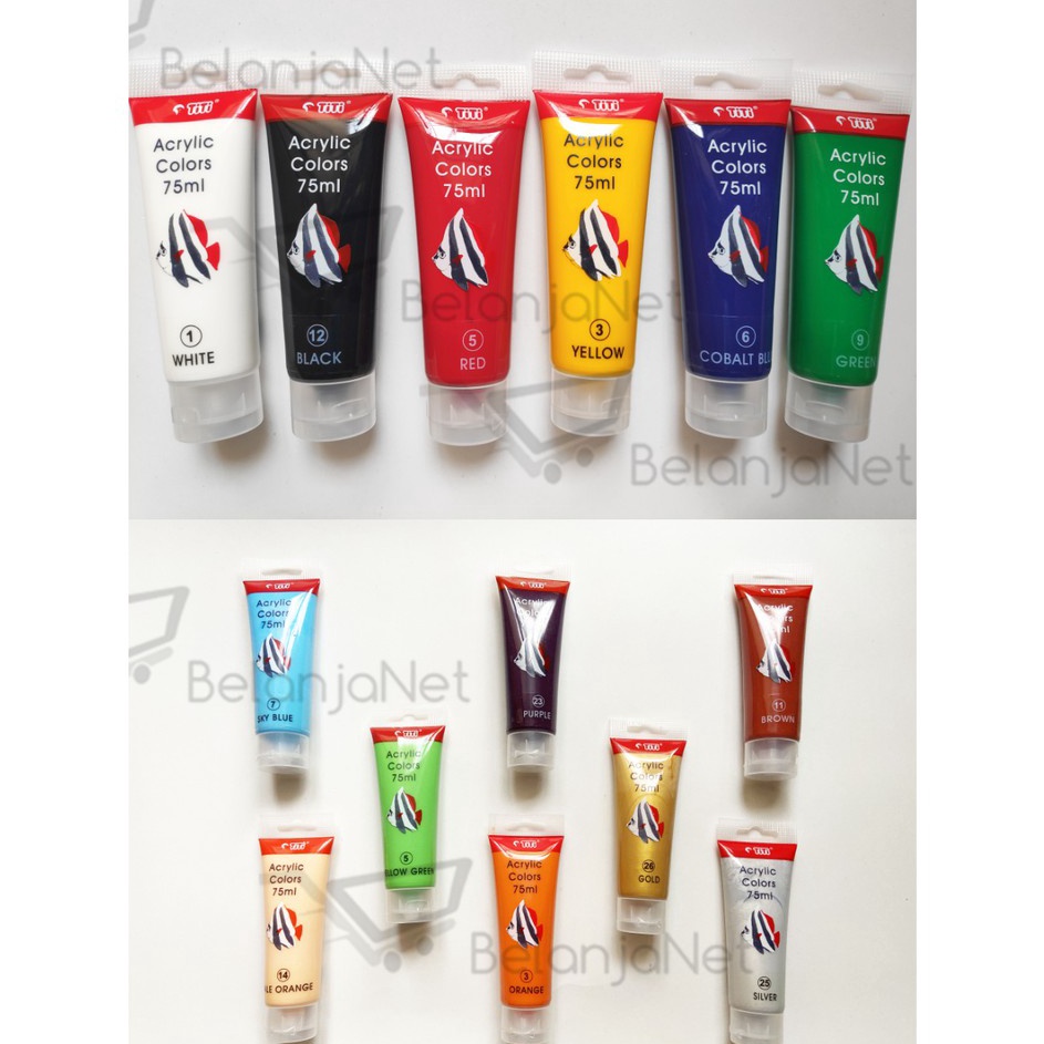 

Produk Ngetrends TITI Acrylic Colors 75 ml TITI Acrylic Colors Cat Akrilik TITI
