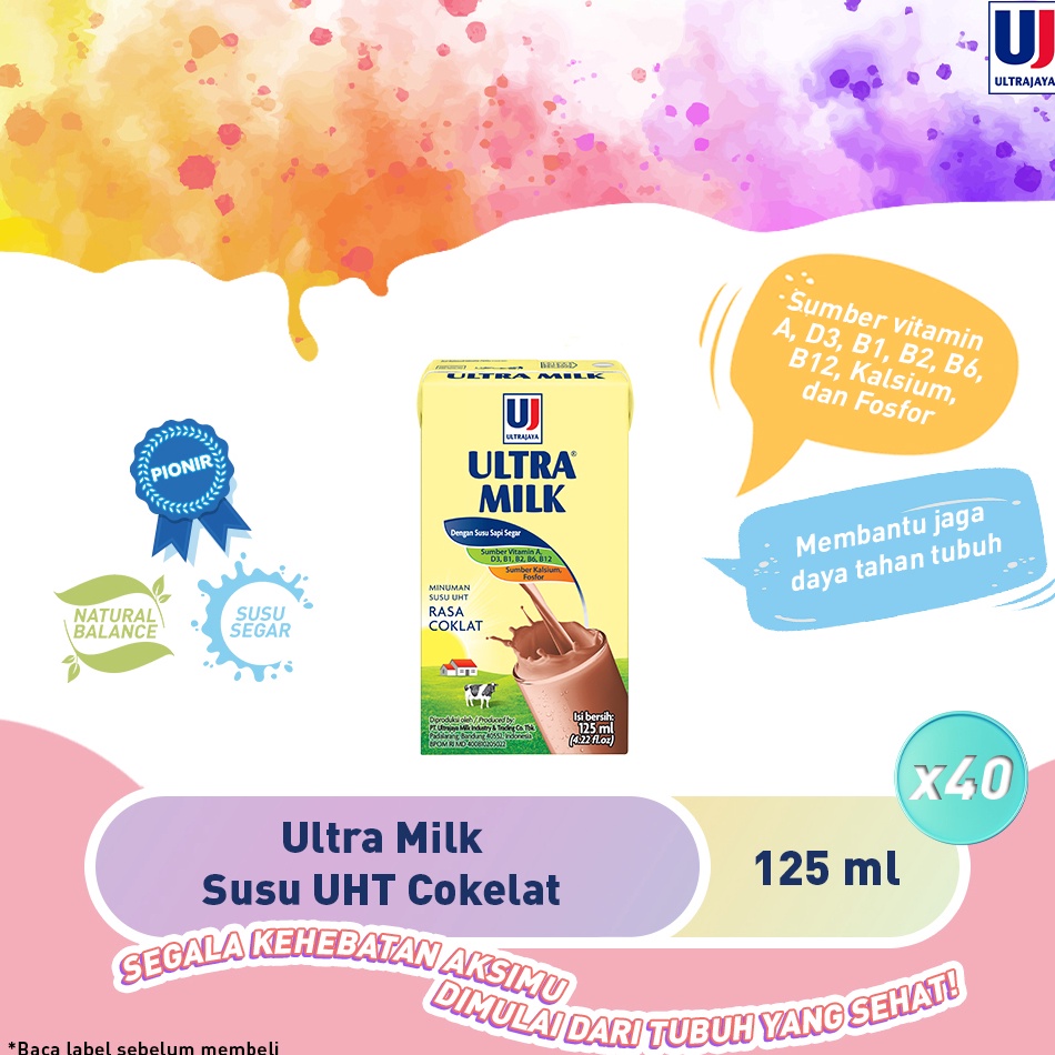 

Miliki sekarang Ultra Milk Susu UHT Cokelat 125ml 1 Dus 4pcs