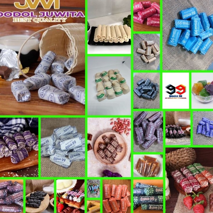 Produk trendy Dodol Garut 5gr Campur  Dodol Kiloan Oleh Oleh Khas Garut