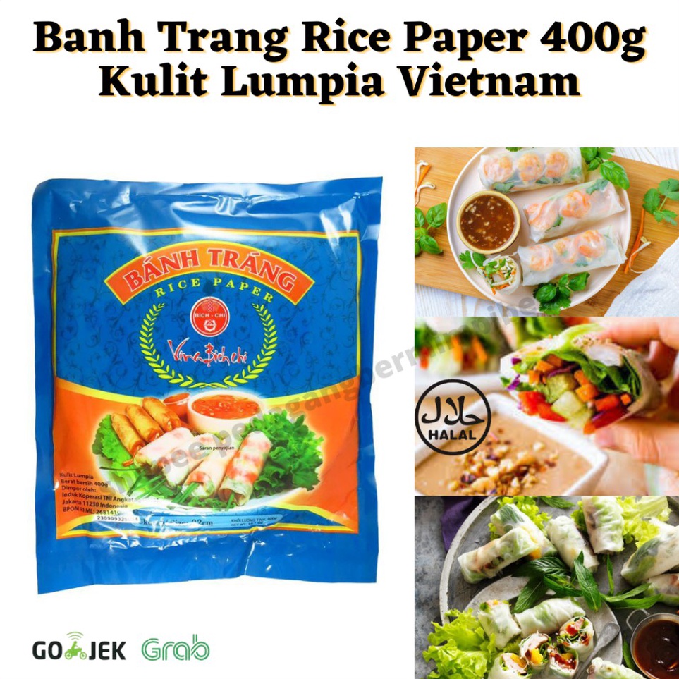 

Harga Bersaing Banh Trang Rice Paper 4gr 22cm Kulit Lumpia Vietnam Rice Paper