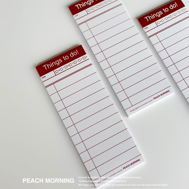 

Super Keren Things to do Memo Notes by PEACH MORNING