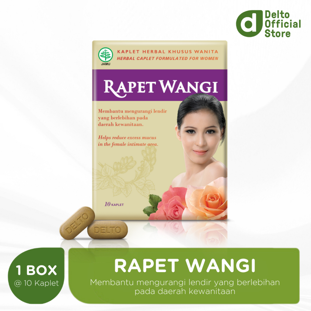 

RAPET WANGI BOX (1 STRIP ISI 10 BUTIR) - JAMU HERBAL WANITA