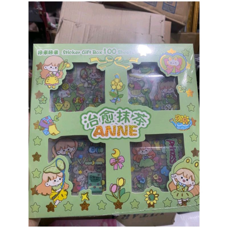 

stiker momo rainbow dan anne viral isi 100 pc