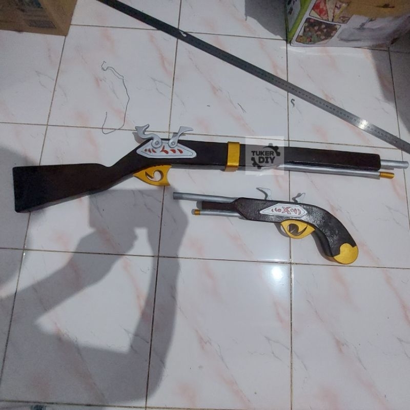 Weapon Cosplay Kurumi Tokisaki Anime Date A Live Prop Senjata Pistol Fake