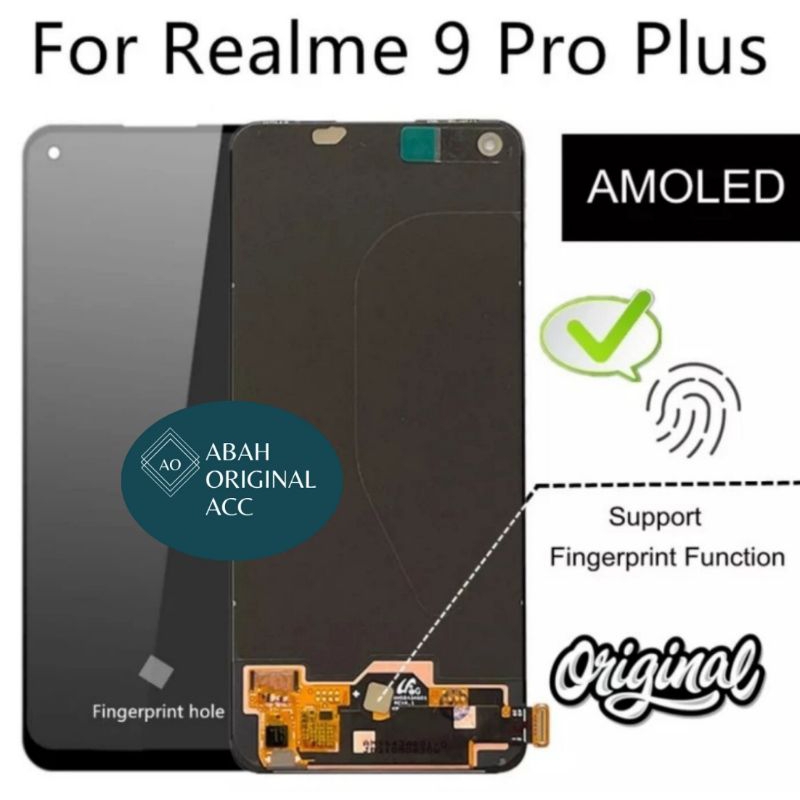 LCD REALME 9 PRO PLUS AMOLED FULLSET SUPPORT FINGERPRINT ORIGINAL