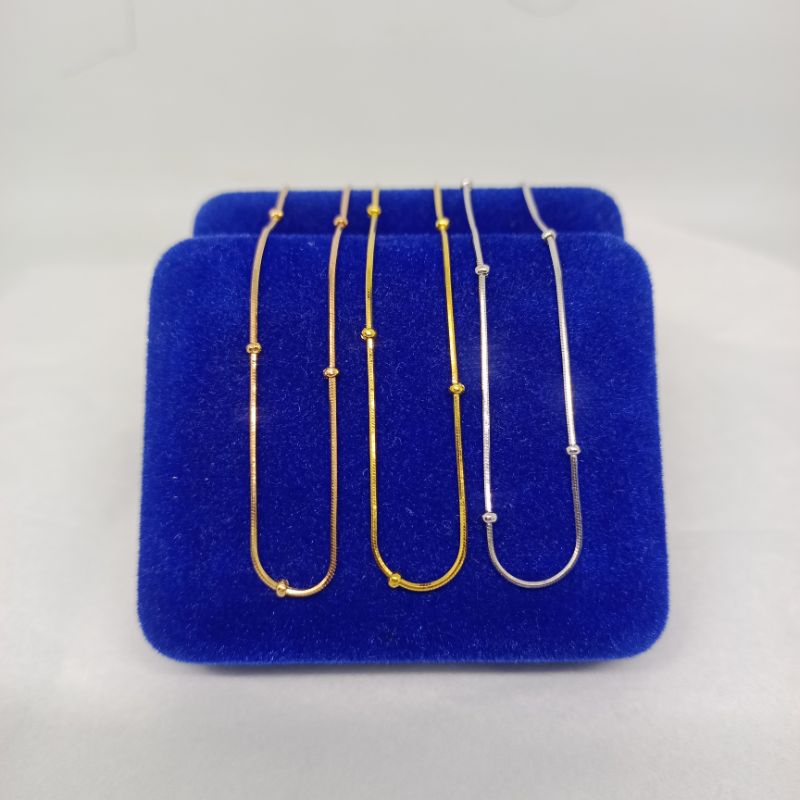 kalung rantai casandra jedar / kalung perak asli 925 lapis emas / kalung fashion wanita terbaru