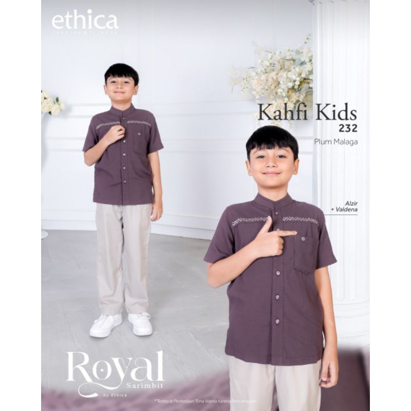 KOKO ANAK KAHFI KIDS 232 PLUM MALAGA BY ETHICA (KOKO ANAK SET CELANA)