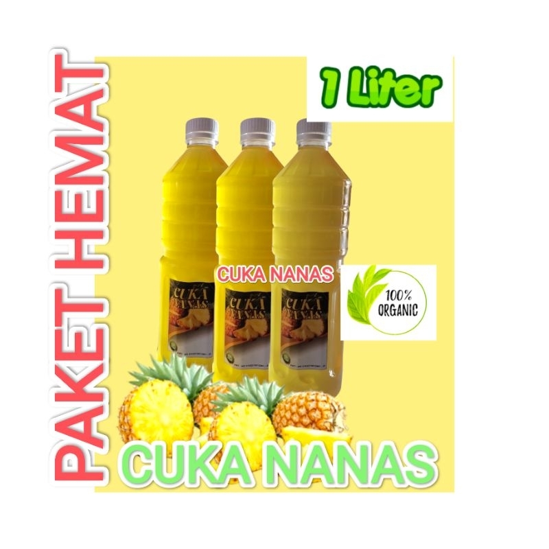 

CUKA NANAS organic.- 100% , 1 Liter - ORIGINAL - WITH MOTHER