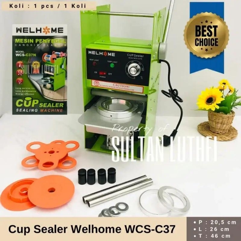 mesin cup gelas cup sealer alat pres gelas welhome GSF QME nizen advance hk/gse