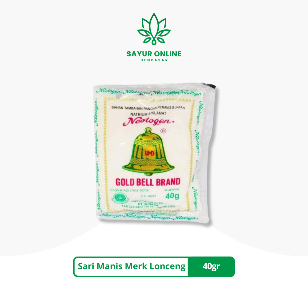 

Sari Manis Merk Lonceng 40gr - Sayur Online Denpasar