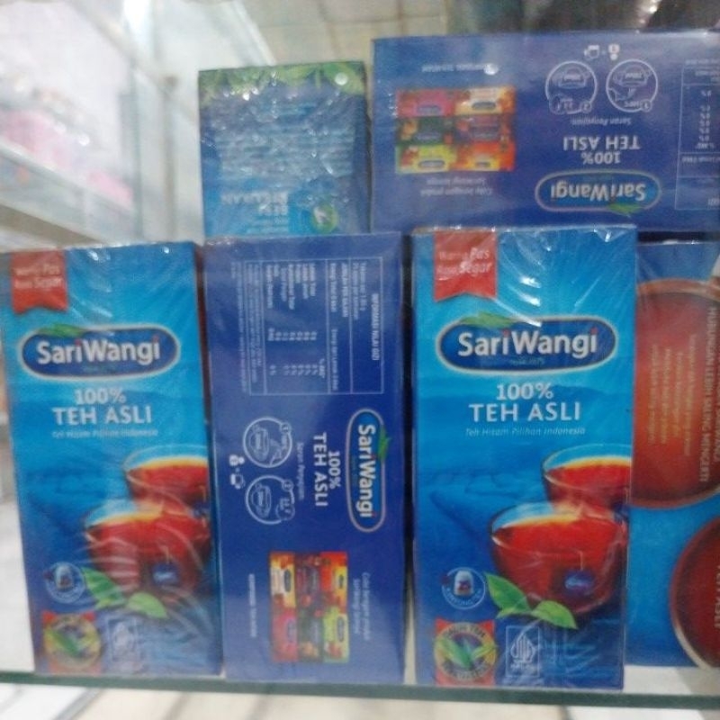 

Teh sari wangi asli teh hitam rasa segar 1box