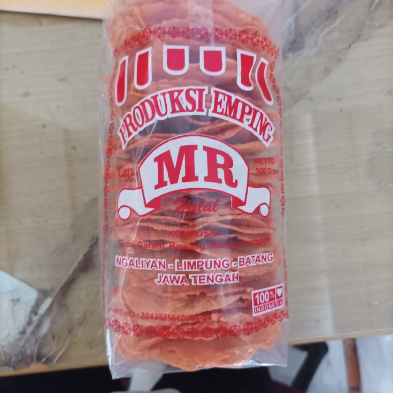 

emping tutup pedas kemasan//500g