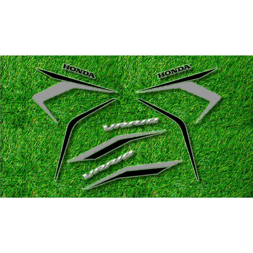 Stiker Striping UV Transparan Vario 125 New Tahun 2023 Lis Original Simpel - Striping Stiker Lis Ori