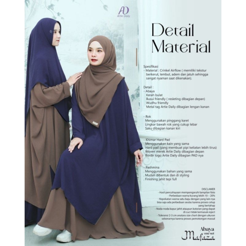 MAFAZA ONE SET BY ABAYA//KELUARAN TERBARU
