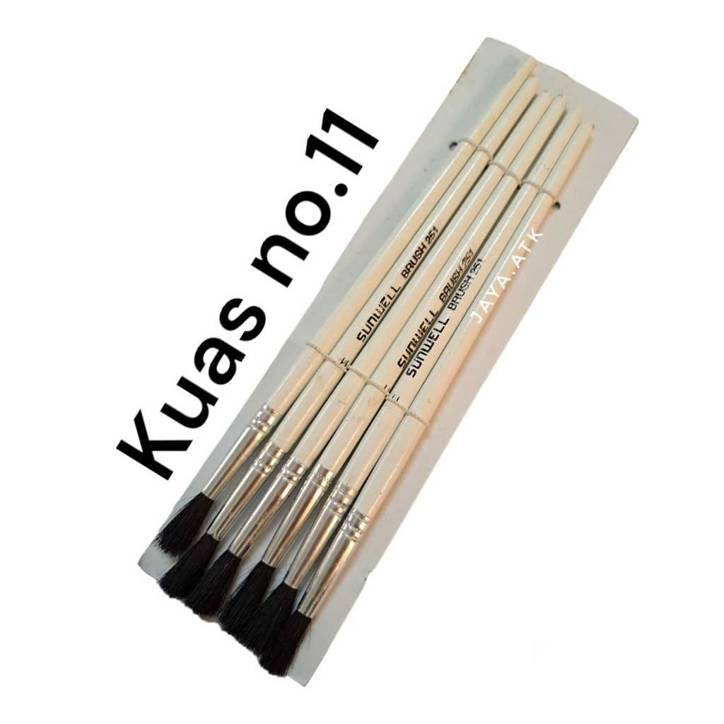 

KUAS LUKIS CAT AIR BESAR NO.11 BULU HITAM MURAH PAINT BRUSH