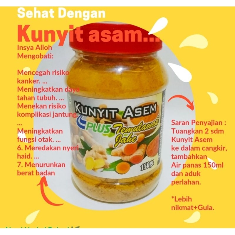 

mix kunyit jahe temulawak (rasa kunyit asam) menyegarkan badan jaga imunitas minuman enak sehat