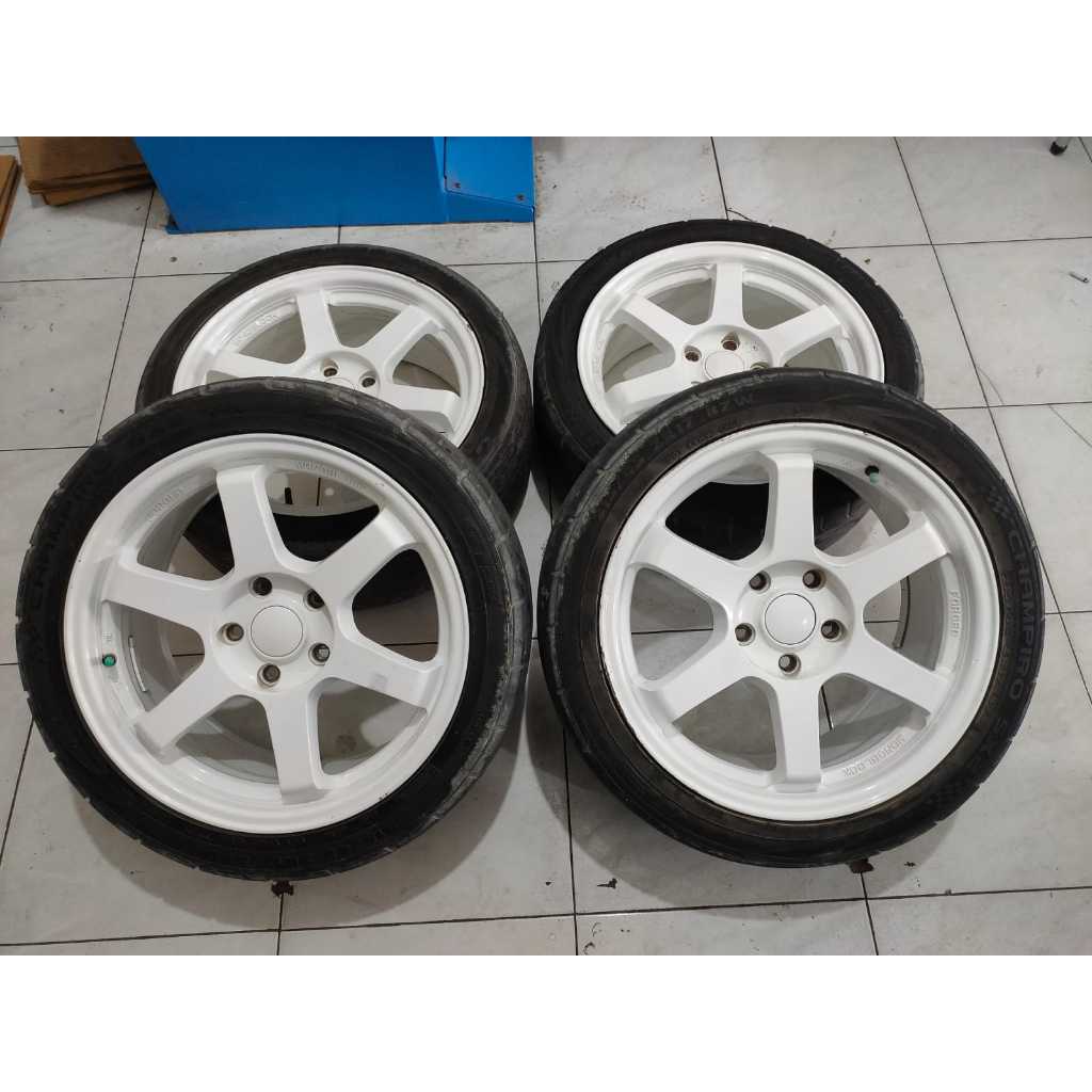 VELG TE37 RING 17 SEKEN/BEKAS MURAH LOBANG 5X114,3 BUAT ERTIGA,RUSH,XPANDER