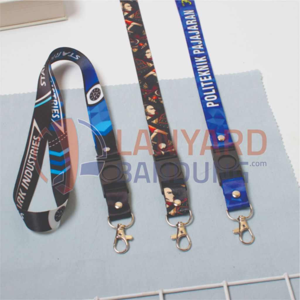 

Lanyard Sublim Printing Ukuran 2 cm Desain Custom Gantungan Idcard Name tag