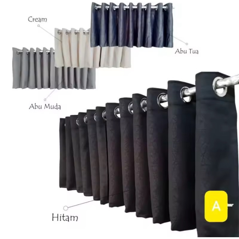 Poni Gorden / Gorden Minimalis Atas Pintu Model Semokring Gordyn Poni Atas Pintu Blackout Polos