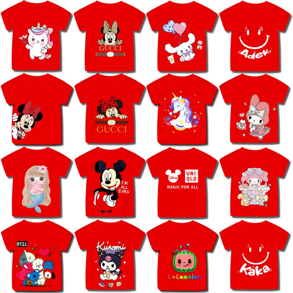 BAJU / KAOS DISTRO ANAK PEREMPUAN / KARAKTER / KAOS OBLONG ANAK