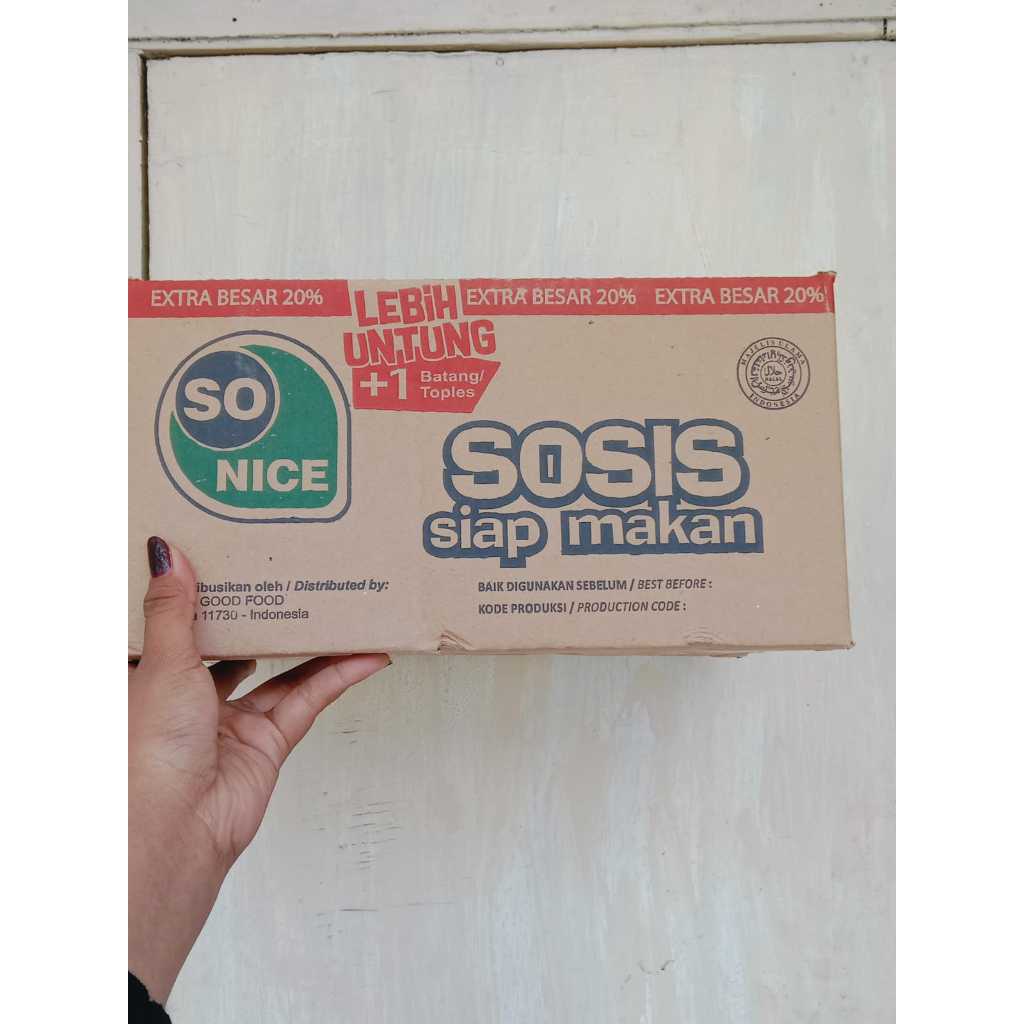 

SS - 1 Karton ( 6 Toples ) Sosis Sonice Grosir / Sosis Ayam / Sosis Sapi / Sosis Otak otak/ Sosis Siap Makan / Sonice Ayam / Sonice Sapi / Gaga Otakotak